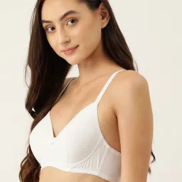 Leading Lady White Full Coverage Padded T-Shirt Bra image 3