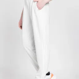 adidas Grey Striped Training Track Pants image 3