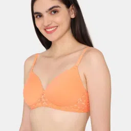 Zivame Orange Plain Bralette Bra image 3