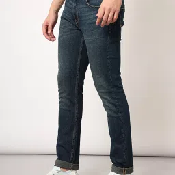 Lee Travis Dark Blue Slim Fit Heavily Washed Jeans image 3