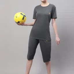 Vimal Jonney Grey & Black T-Shirt With Capris - Pack of 2 image 3