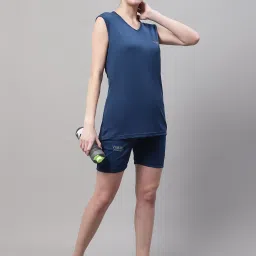 Vimal Jonney Blue & Olive T-Shirt With Shorts - Pack of 2 image 3