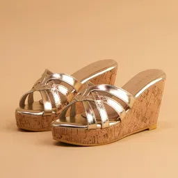 Eridani Women's Abha Gold Wedges image 3