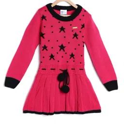 612 League Kids Fuschia Embroidered Dress-picture-35