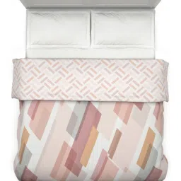 DDECOR Live Beautiful Red 100% Cotton 136 TC Double Queen Reversible Quilt image 3