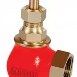 Zoloto 32 mm Screwed Bronze Angle Globe Valve No: 4 1001 A image 1