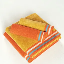Ddecor Live Beautiful Multicolor 500 GSM Bath Towels & Hand towels - Set of 4 image 3