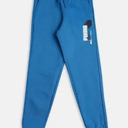 Puma Kids Blue Solid Trackpants-picture-10