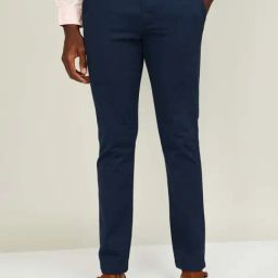 code by lifestyle Code by LifestyleNavy Slim Tapered Fit Trousers-picture-43