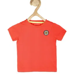 allen solly junior Allen Solly Kids Orange Solid T-Shirt-picture-37