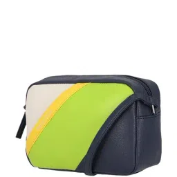 Nautica Navy Blue Color Block Medium Sling Handbag-image-43