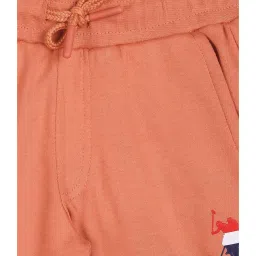 U.S. Polo Assn. Kids Peach Solid Shorts image 3