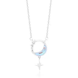 Touch925 Silver Moon & Star Pendant Necklace for Women-image-95