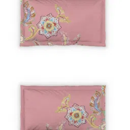 DDecor Ethnic Multicolor 136 TC Cotton King Bedsheet with 2 Pillow Covers image 3