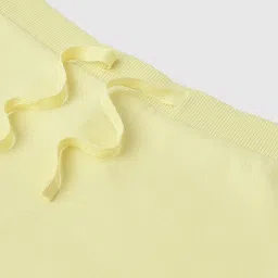 United Colors of Benetton Girls Yellow Cotton Blend Solid Skirt image 3