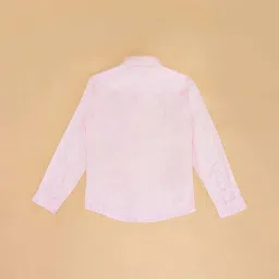 YU by Pantaloons Kids Pink Cotton Regular Fit Full Sleeves Shirt image 3