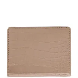 Anne Klein Beige Textured Bi-Fold Wallet For Women image 3