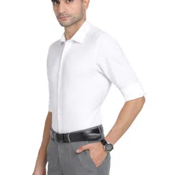Turtle White Slim Fit Shirt image 3