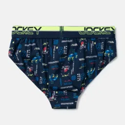 Jockey PB04 Boy's Super Combed Cotton Printed Brief with Ultrasoft Waistband (Pack of 2) image 3