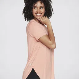 Skechers Peach Regular Fit Sports T-Shirt image 3