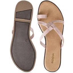 Rocia by Regal Women's Pink Toe Ring Sandals image 3