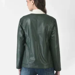 Crimsoune Club Green Leather Jacket image 2