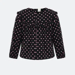 Peter England Kids Black Printed Full Sleeves Top-image-68