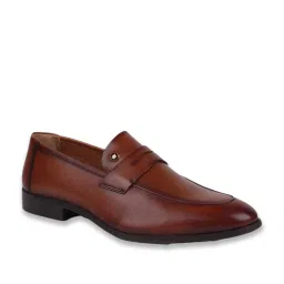 Louis Philippe Men's Brown Formal Loafers image 3