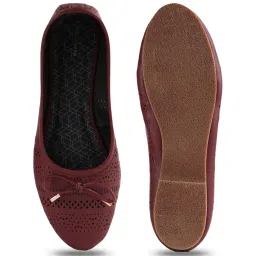 Van Heusen Women's Maroon Flat Ballets image 3