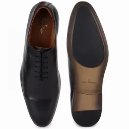 Louis Philippe Men's Black Oxford Shoes image 3