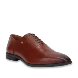 Louis Philippe Men's Brown Oxford Shoes image 3
