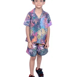 TILISM Boys Printed Shirt with Shorts image 1