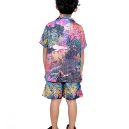 TILISM Boys Printed Shirt with Shorts image 4