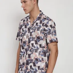 showoffff Showoff Multi Relaxed Fit Abstract Print Shirt image 3