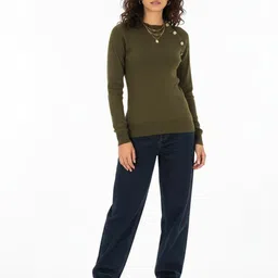 glitchez Round Neck Ribbed Pullover image 5