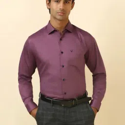 Allen Solly Purple Cotton Slim Fit Shirt-picture-38