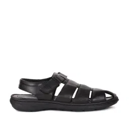Bata Men's Black Fisherman Sandals-picture-27