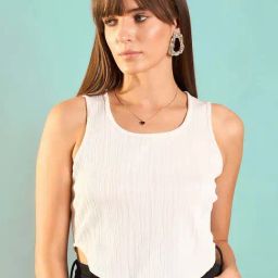 Rare White Striped Top-picture-27