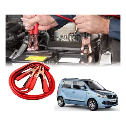 Auto Pearl 1.83 m (6 Ft) 500 A Heavy Duty Anti Tangle Battery Jumper Booster Cables for Maruti Suzuki WagonR (Pack of 2)-picture-12