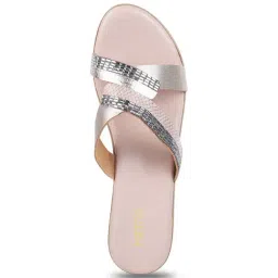 Metro Women's Peach Casual Wedges image 3