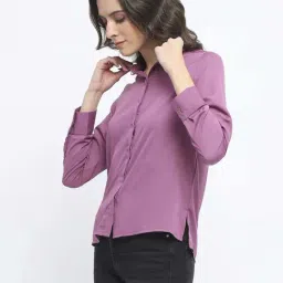 Madame Mauve Cotton Regular Fit Shirt image 3