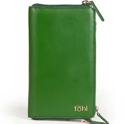 Tohl Chilli Green Chlorophyll Blair Large Leather Zip Around Wallet image 4
