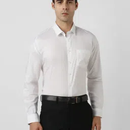 Van Heusen White Cotton Slim Fit Shirt-image-60