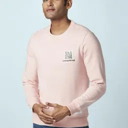People by Pantaloons Pink Regular Fit Printed Sweatshirt-image-12