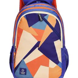 Nasher Miles Modern Art Blue Printed Laptop Backpack-picture-34