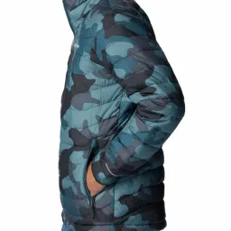 Columbia Green Regular Fit Camouflage Quilted Jacket image 3