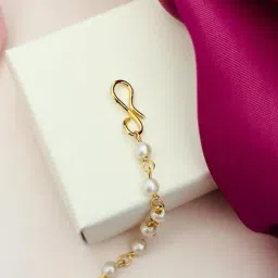 Abdesigns Gold-Tone Plated Pachi Kundan Studded Maang Tikka Headpiece image 4