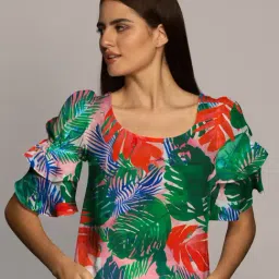 Zink London Multicolor Floral Print Top-image-40
