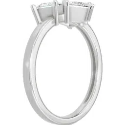 Sparkles White Gold Lab Grown 3 Diamond 1.05ct 14KT Ring For Women image 2