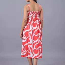 June 9 Clothing Print Fit & Flare Midi Dress image 3